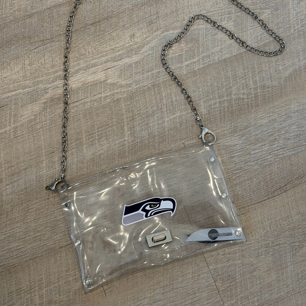 Transparent Crossbody Bag with Chain Strap